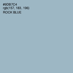 #9DB7C4 - Rock Blue Color Image
